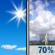 Monday: Sunny then Showers And Thunderstorms Likely