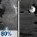 Sunday Night: Showers And Thunderstorms then Mostly Cloudy
